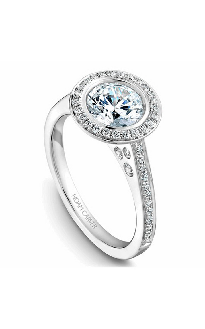 Noam Carver Halo Engagement Ring B016-01A