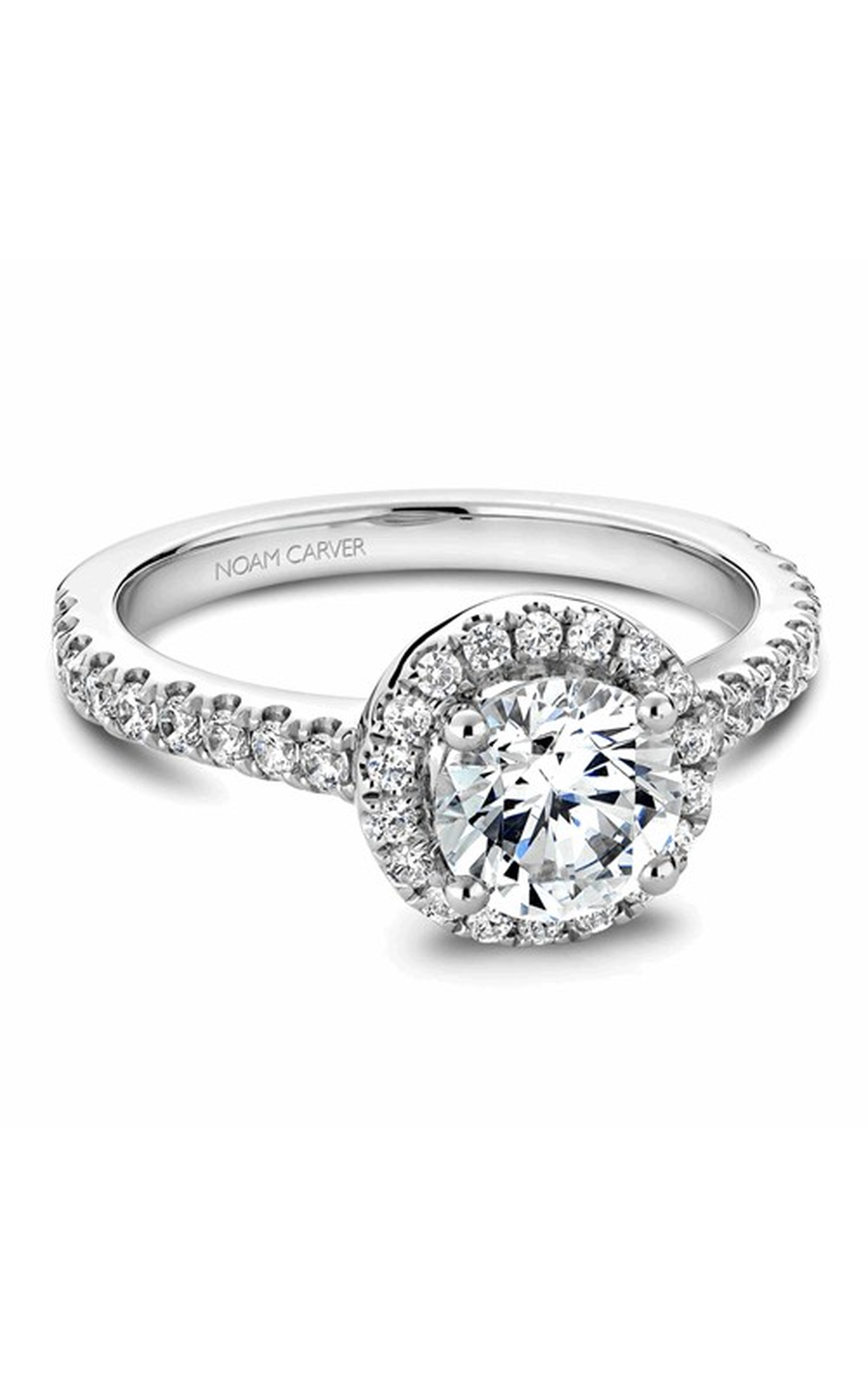 Noam Carver Halo Engagement Ring B029-01A