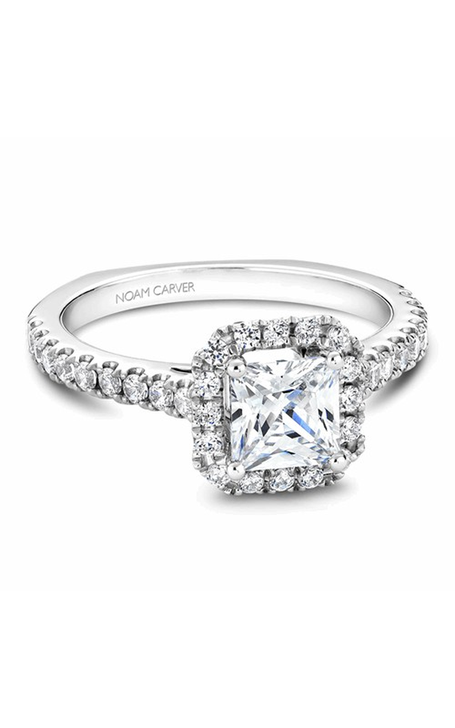 Noam Carver Halo Engagement Ring B034-02A