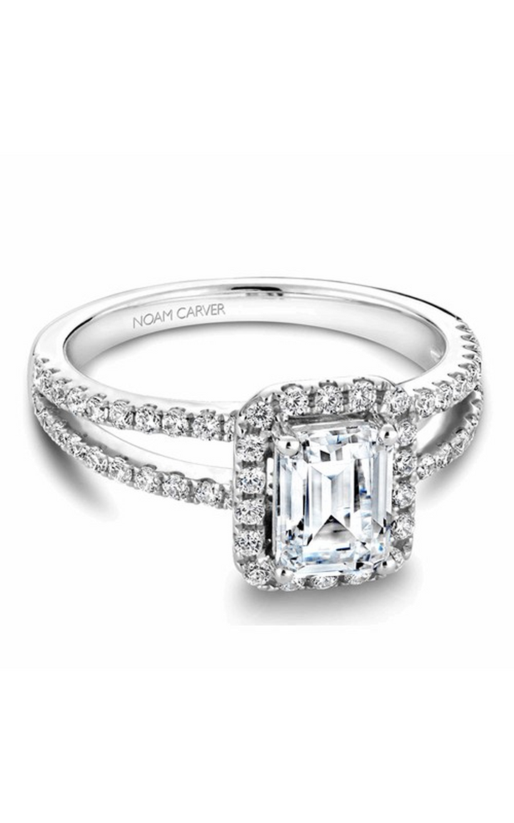 Noam Carver Halo Engagement Ring B092-01A