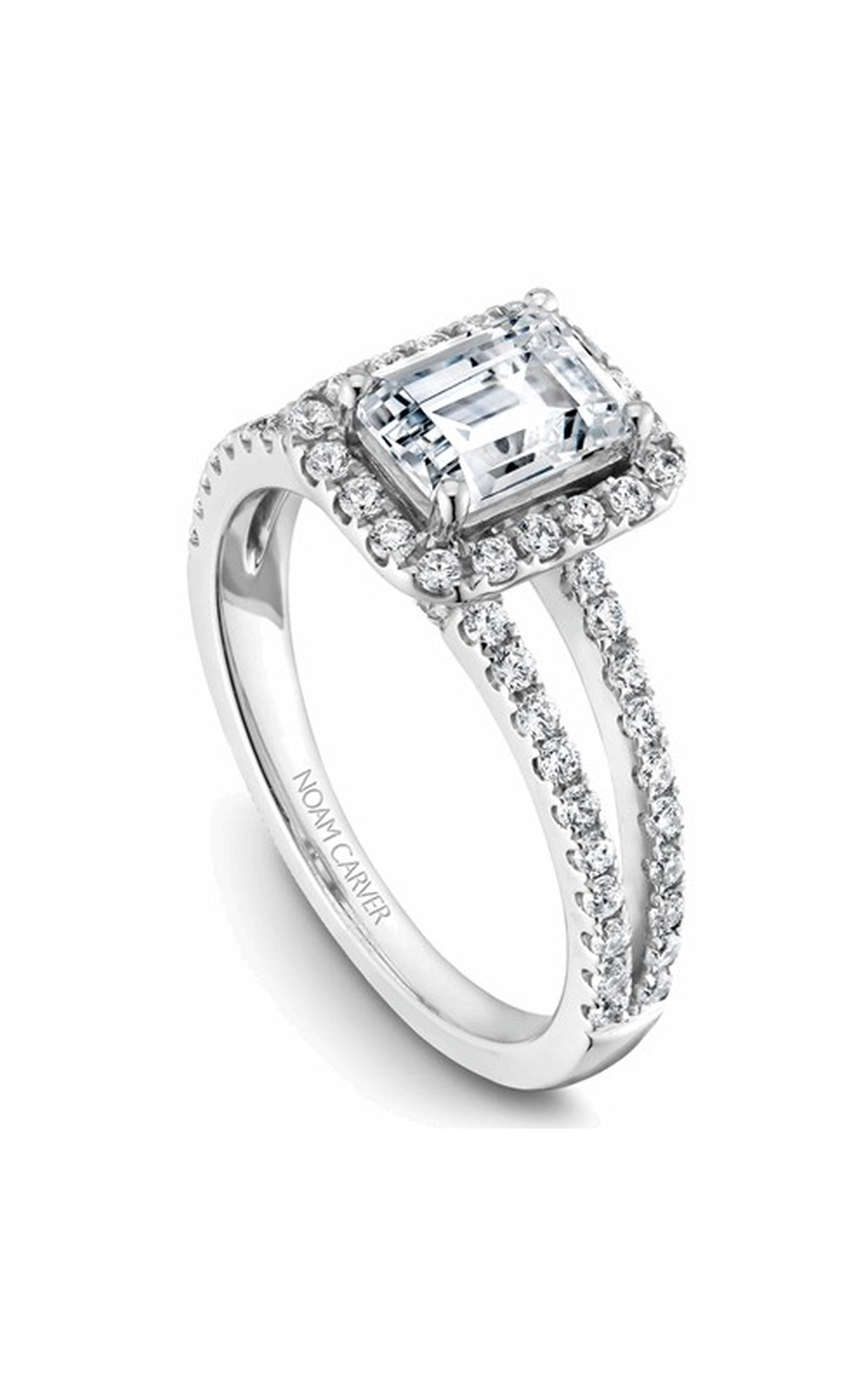 Noam Carver Halo Engagement Ring B092-01A