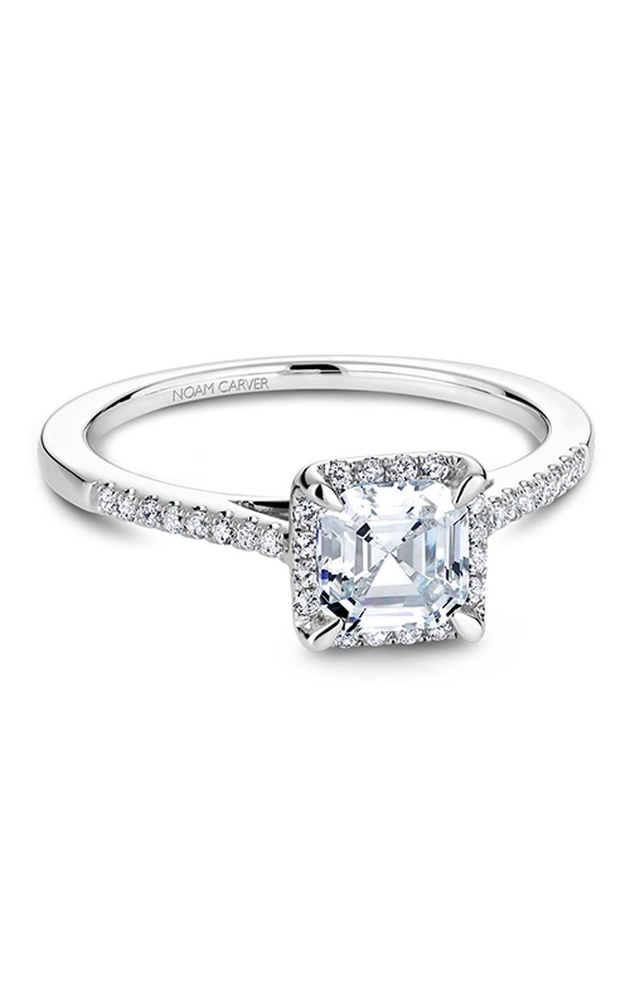 Noam Carver Halo Engagement Ring B094-01A