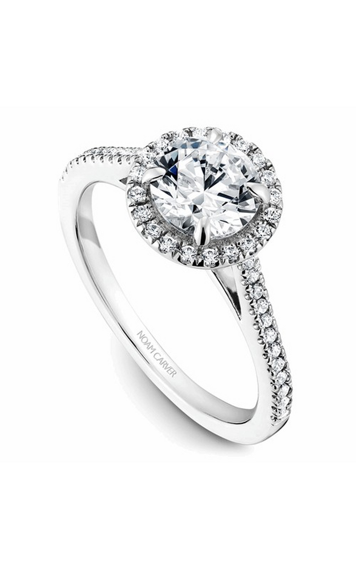 Noam Carver Halo Engagement Ring B094-02A