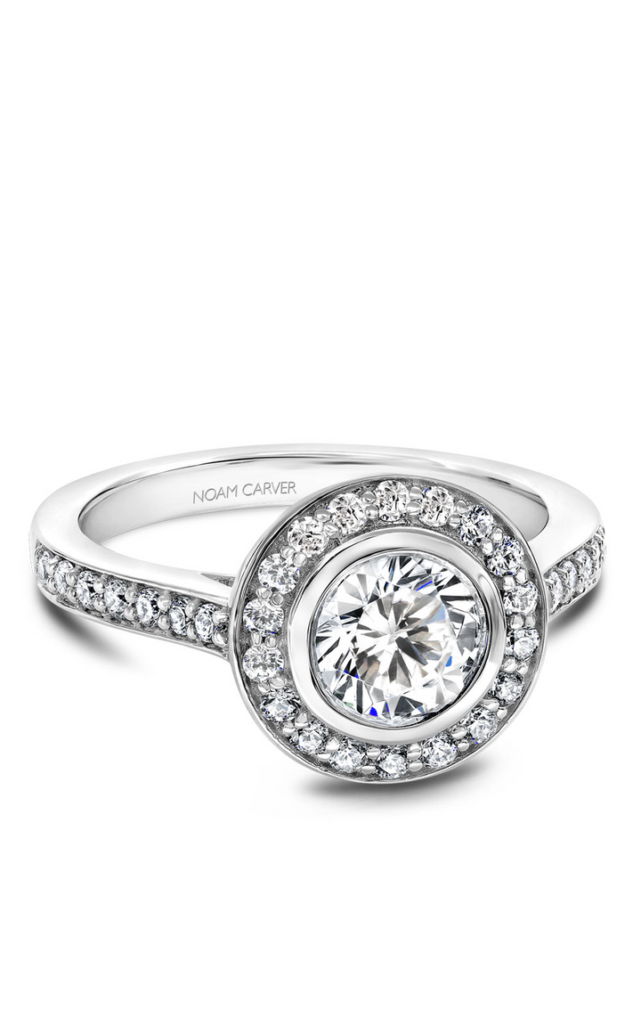 Noam Carver Halo Engagement Ring B153-01A