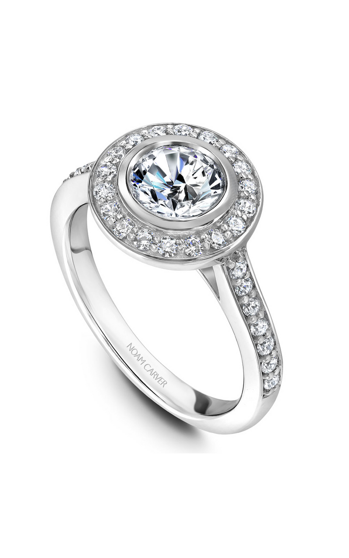 Noam Carver Halo Engagement Ring B153-01A