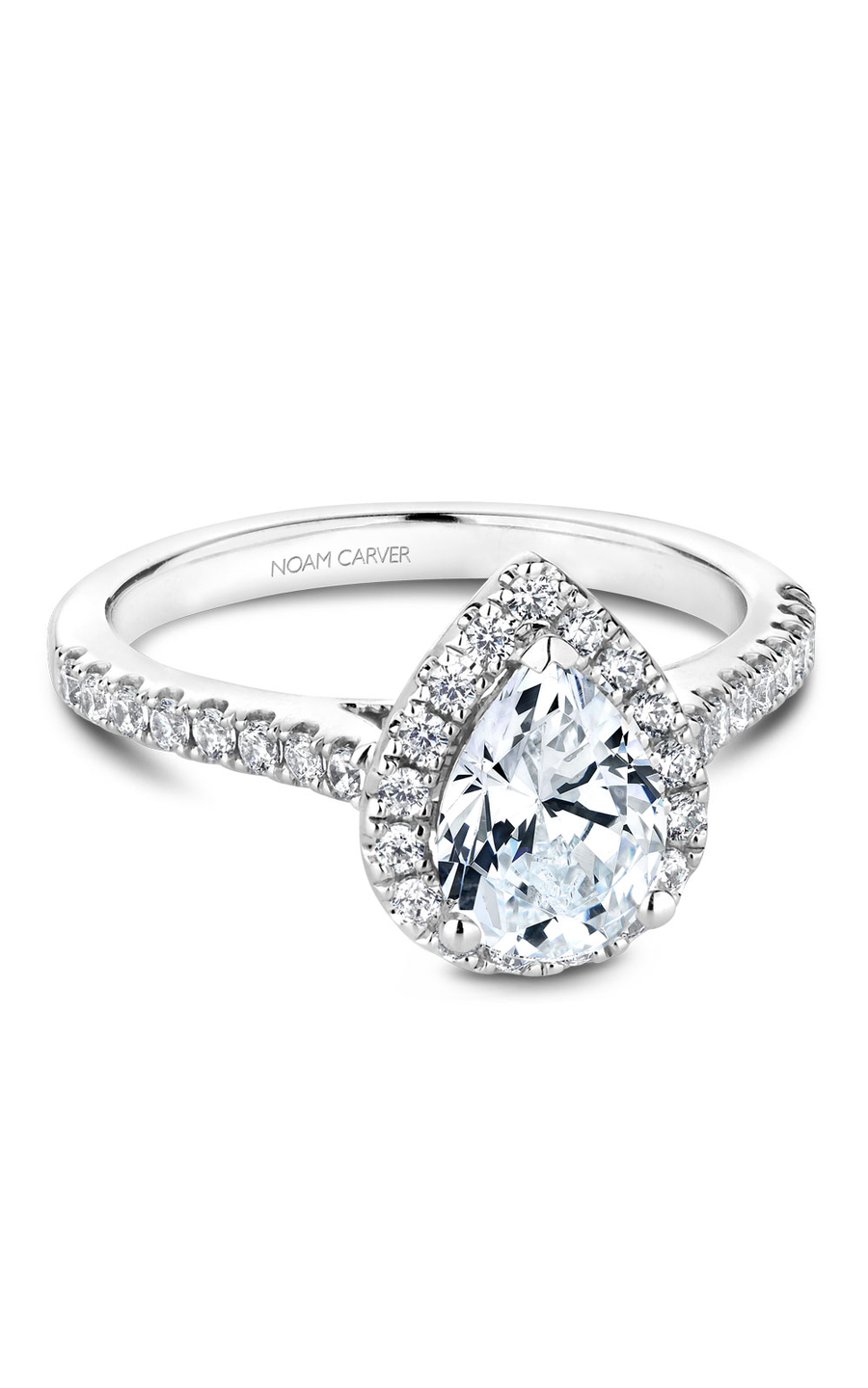 Noam Carver Halo Engagement Ring B169-01A