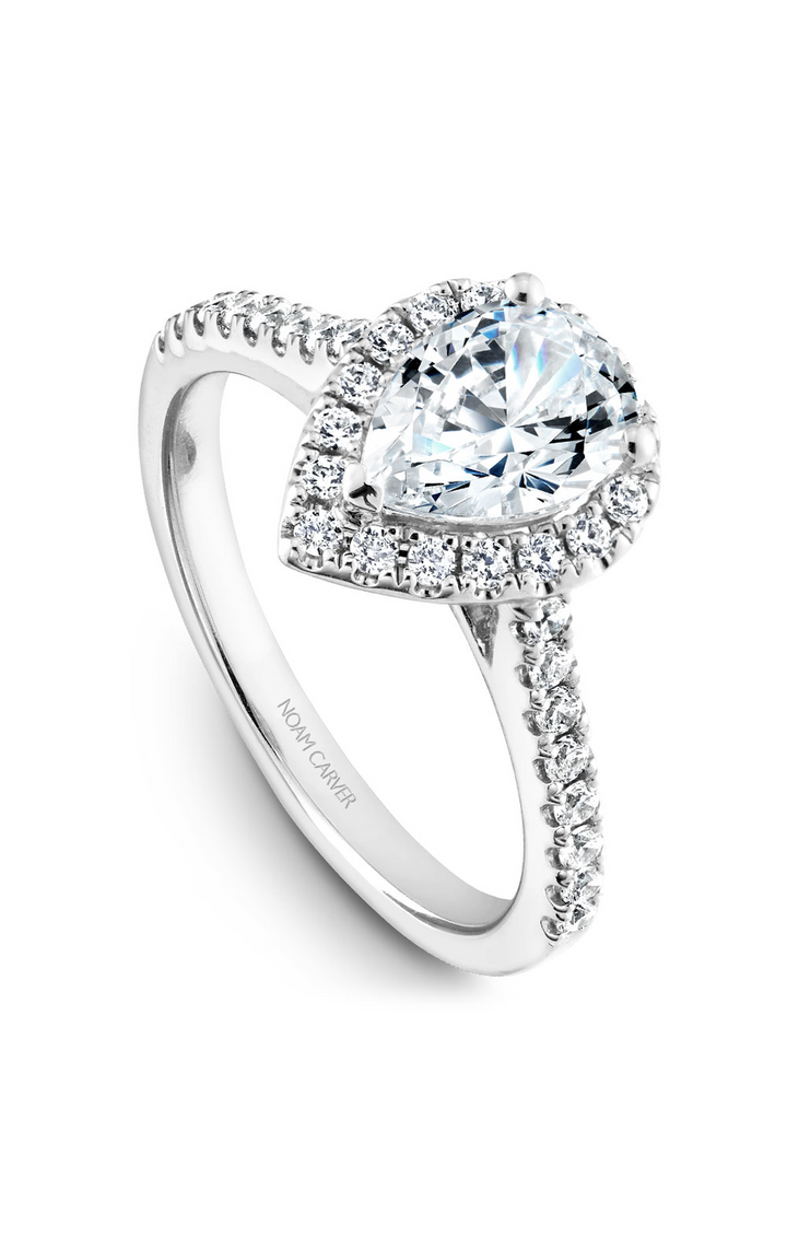 Noam Carver Halo Engagement Ring B169-01A