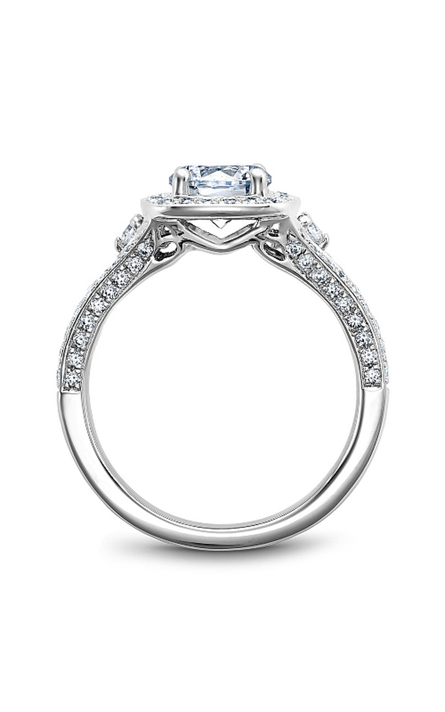 Noam Carver Halo Engagement Ring B172-01A