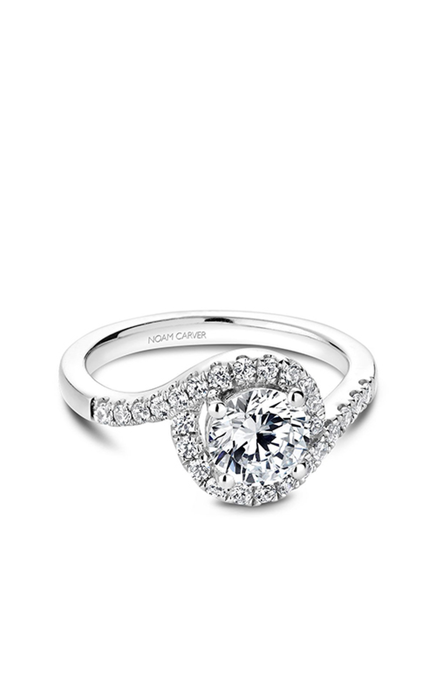 Noam Carver Halo Engagement Ring B186-01A