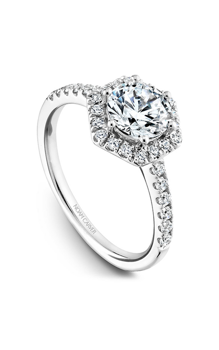 Noam Carver Halo Engagement Ring B214-01A