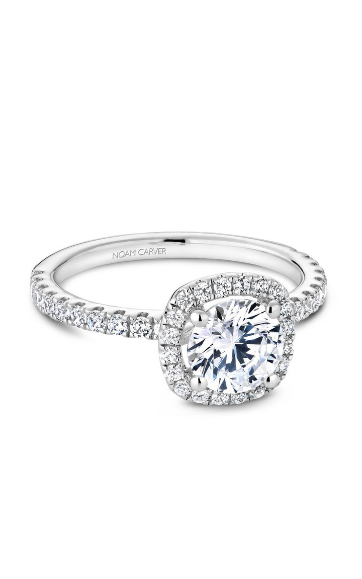 Noam Carver Halo Engagement Ring B223-01A