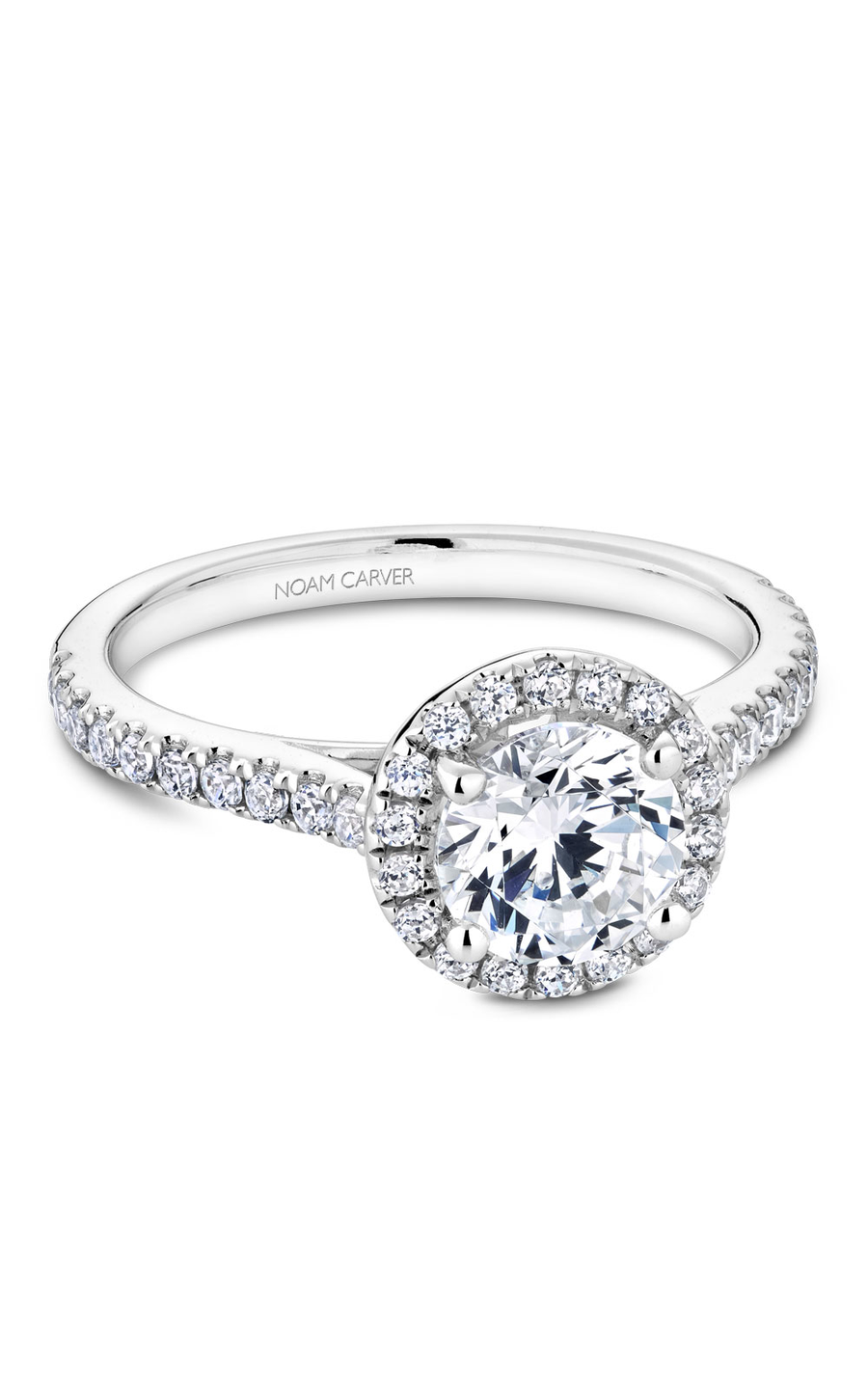 Noam Carver Halo Engagement Ring R050-01A