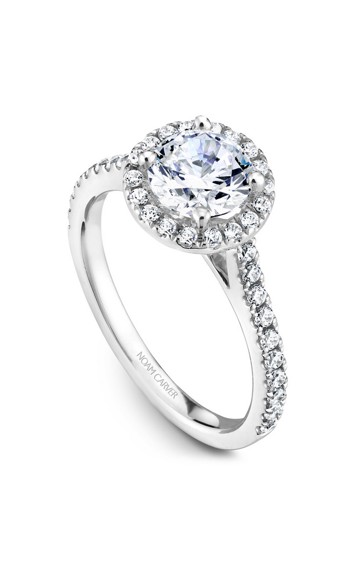 Noam Carver Halo Engagement Ring R050-01A