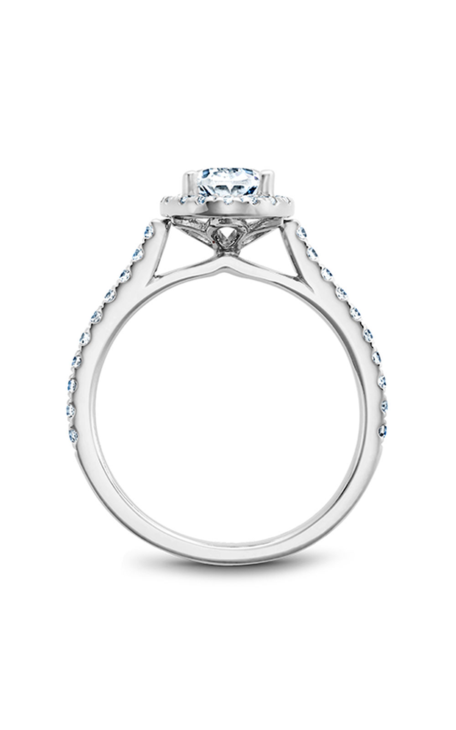 Noam Carver Halo Engagement Ring R050-02A