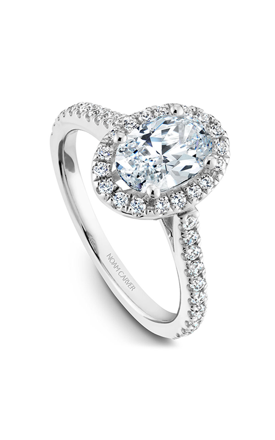 Noam Carver Halo Engagement Ring R050-02A