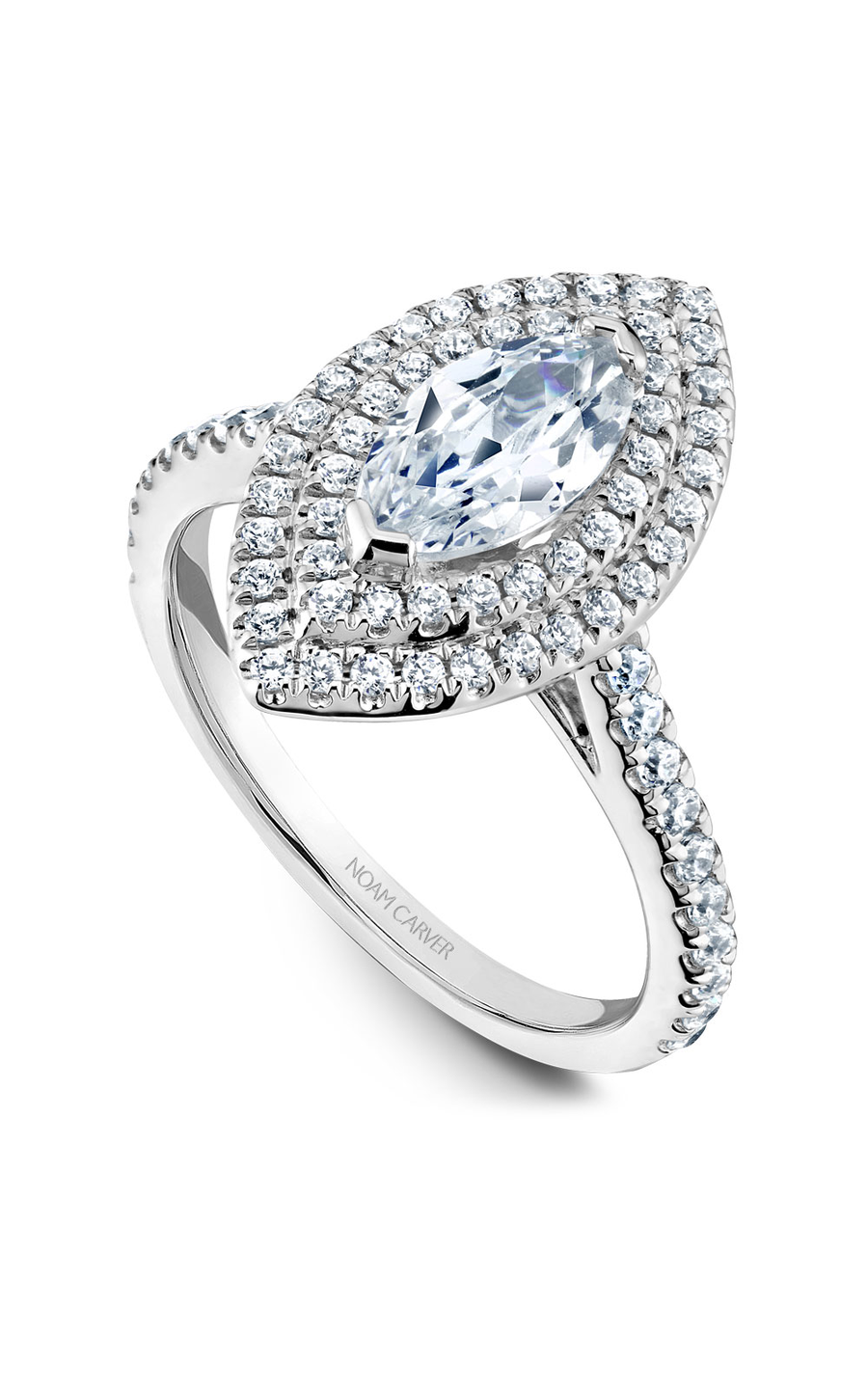 Noam Carver Halo Engagement Ring R051-07A