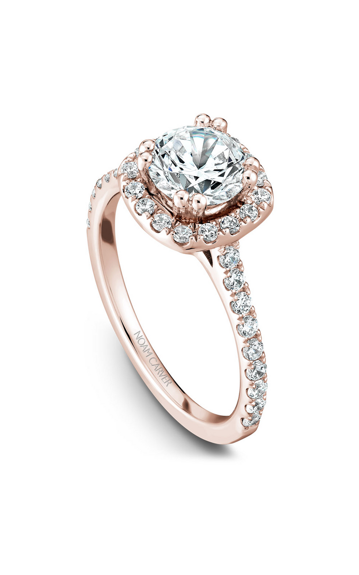 Noam Carver Halo Engagement Ring B007-02RA