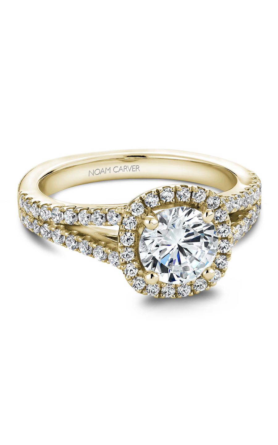 Noam Carver Halo Engagement Ring B015-01YA