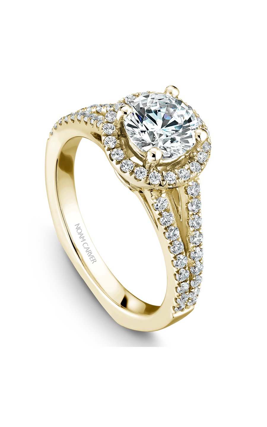 Noam Carver Halo Engagement Ring B015-02YA