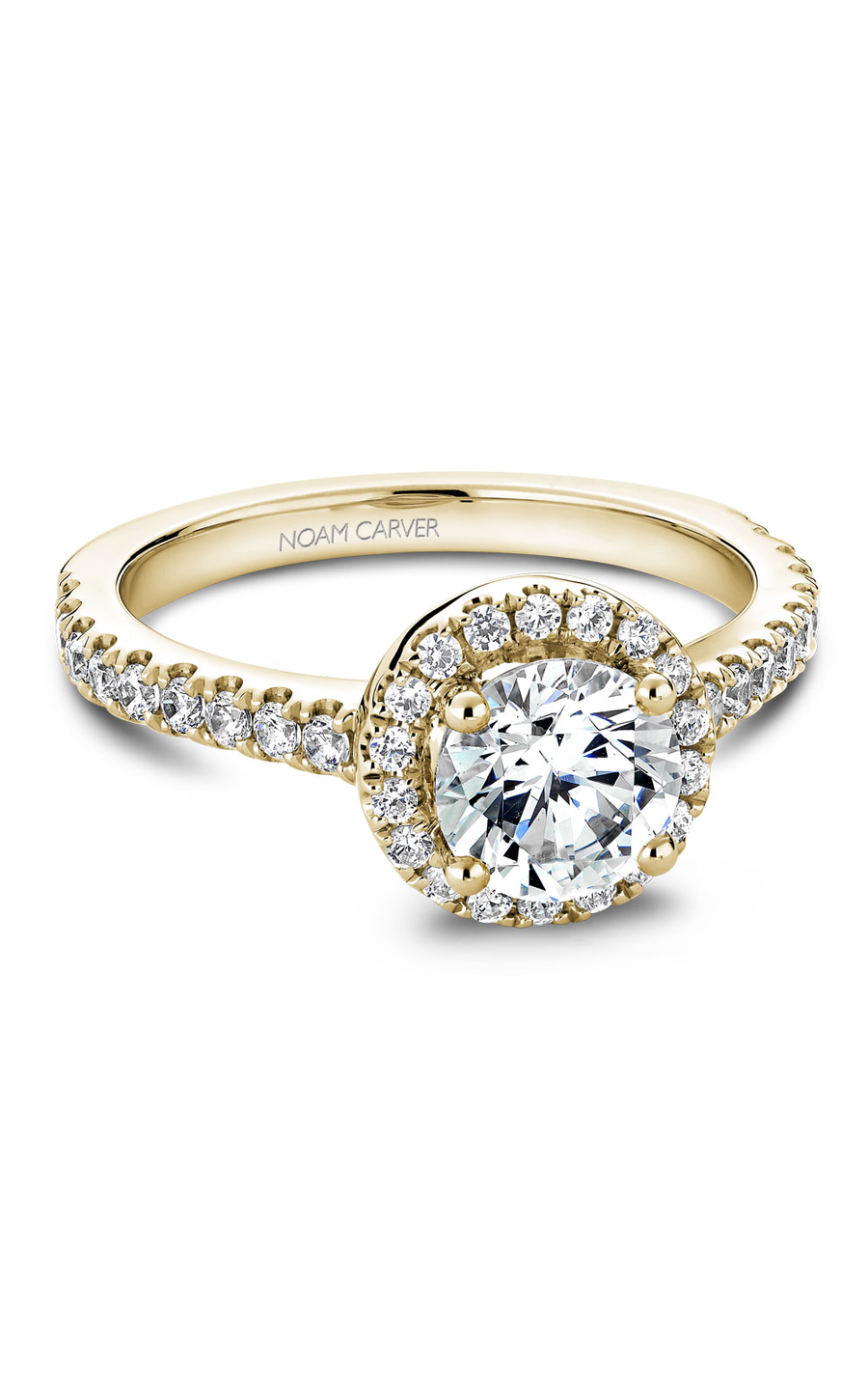 Noam Carver Halo Engagement Ring B029-01YA