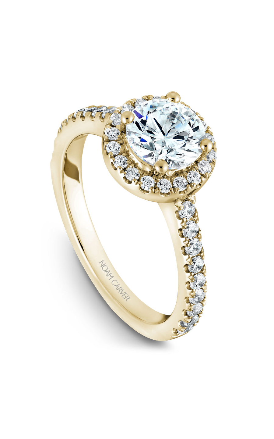 Noam Carver Halo Engagement Ring B029-01YA