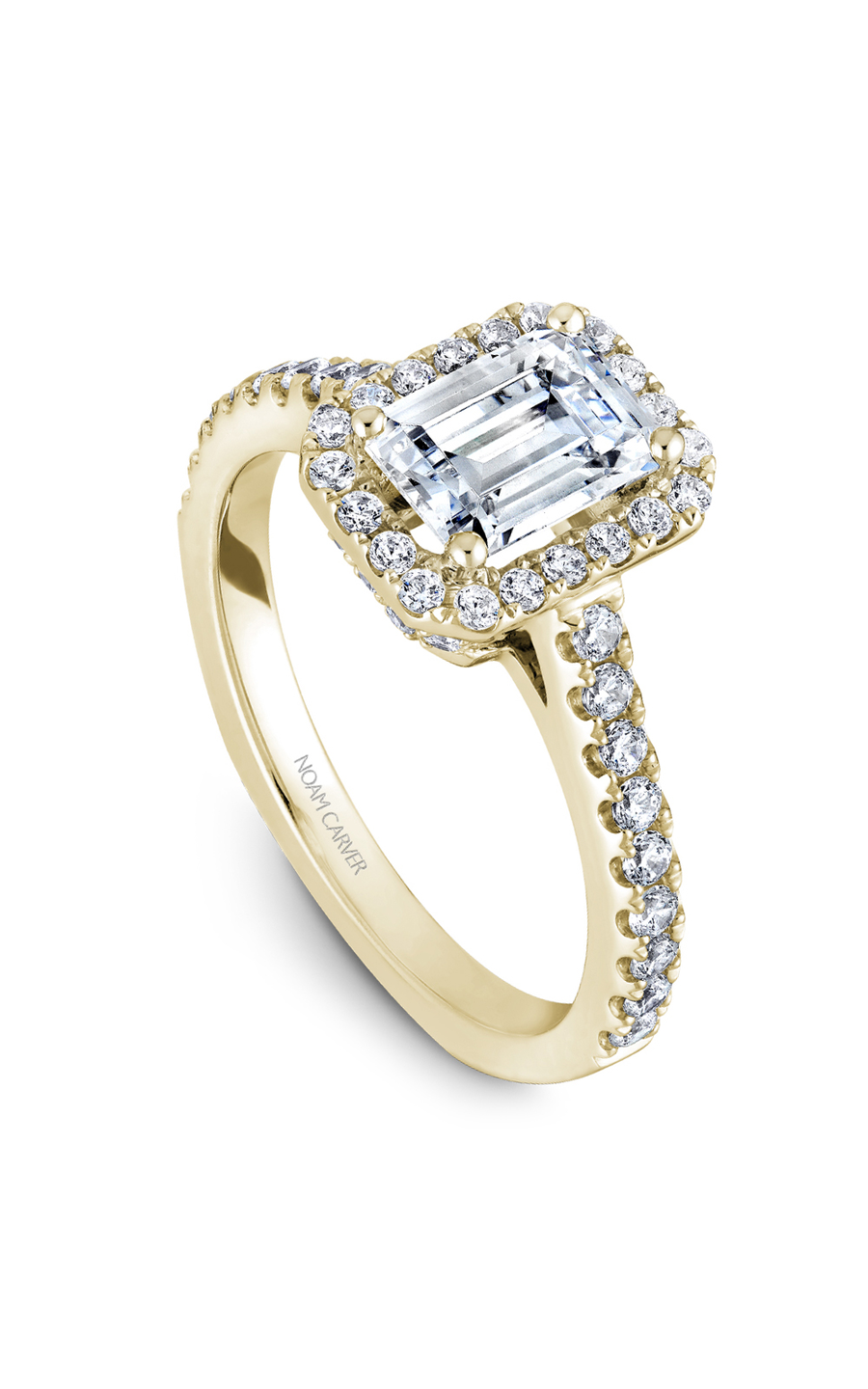 Noam Carver Halo Engagement Ring B034-01YA