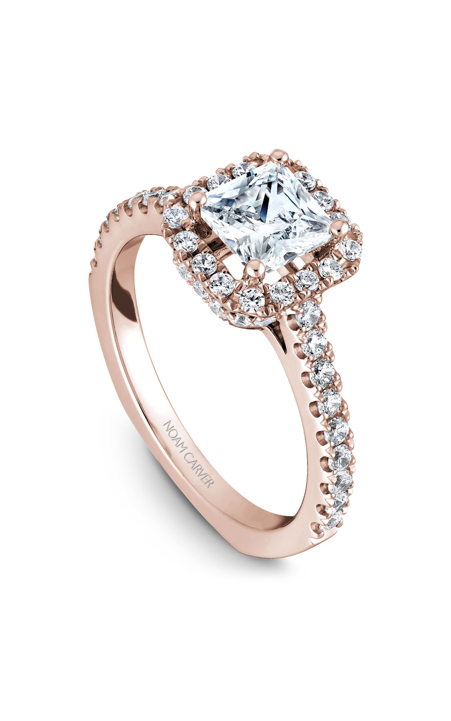 Noam Carver Halo Engagement Ring B034-02RA