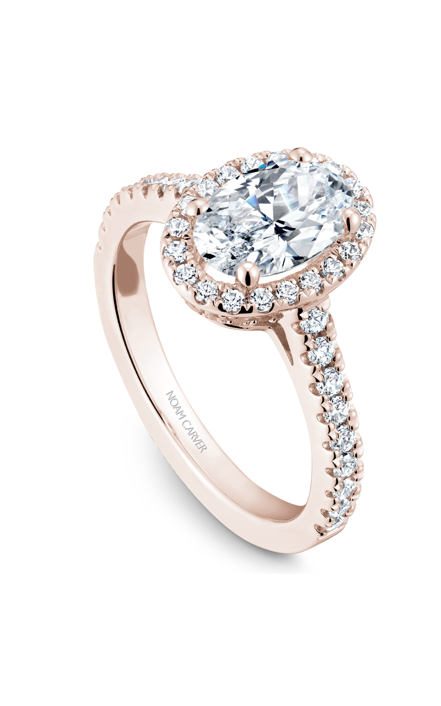 Noam Carver Halo Engagement Ring B034-04RA