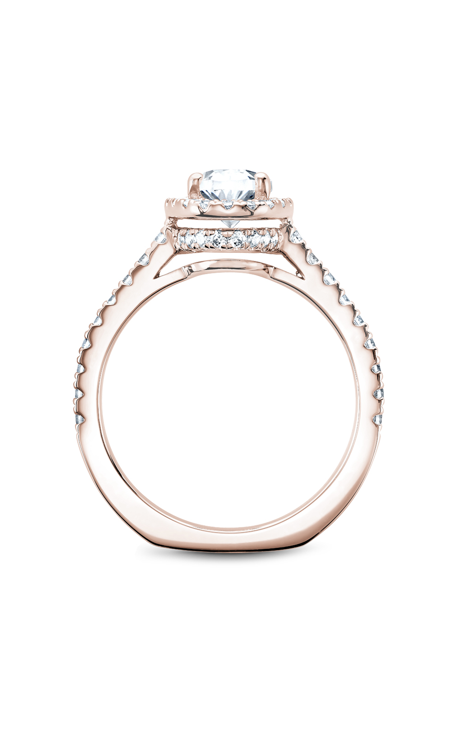 Noam Carver Halo Engagement Ring B034-04RA