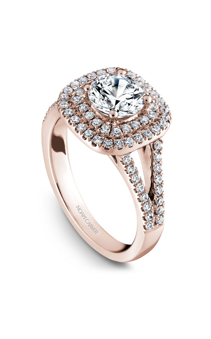 Noam Carver Halo Engagement Ring B035-01RA