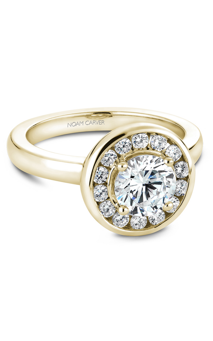 Noam Carver Halo Engagement Ring B037-02YA