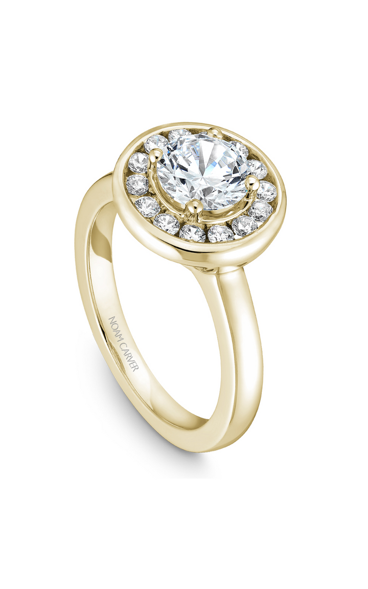 Noam Carver Halo Engagement Ring B037-02YA