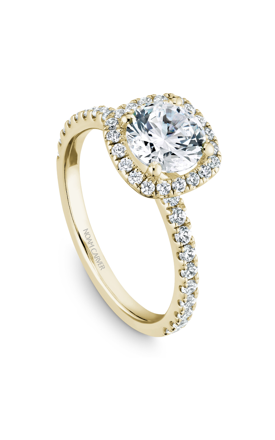 Noam Carver Halo Engagement Ring B223-01YA