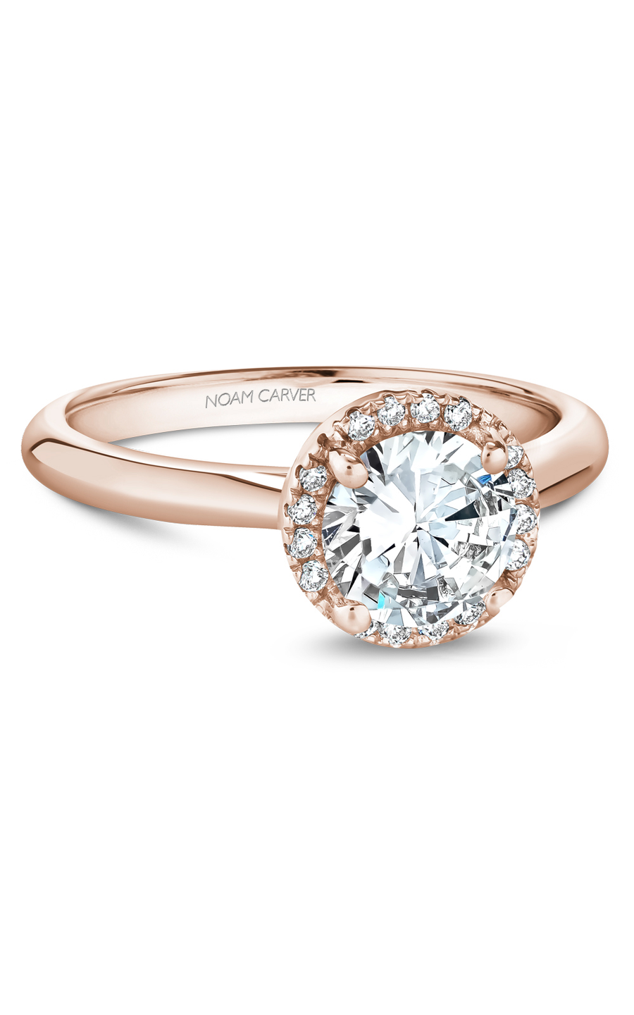 Noam Carver Halo Engagement Ring B260-01RA