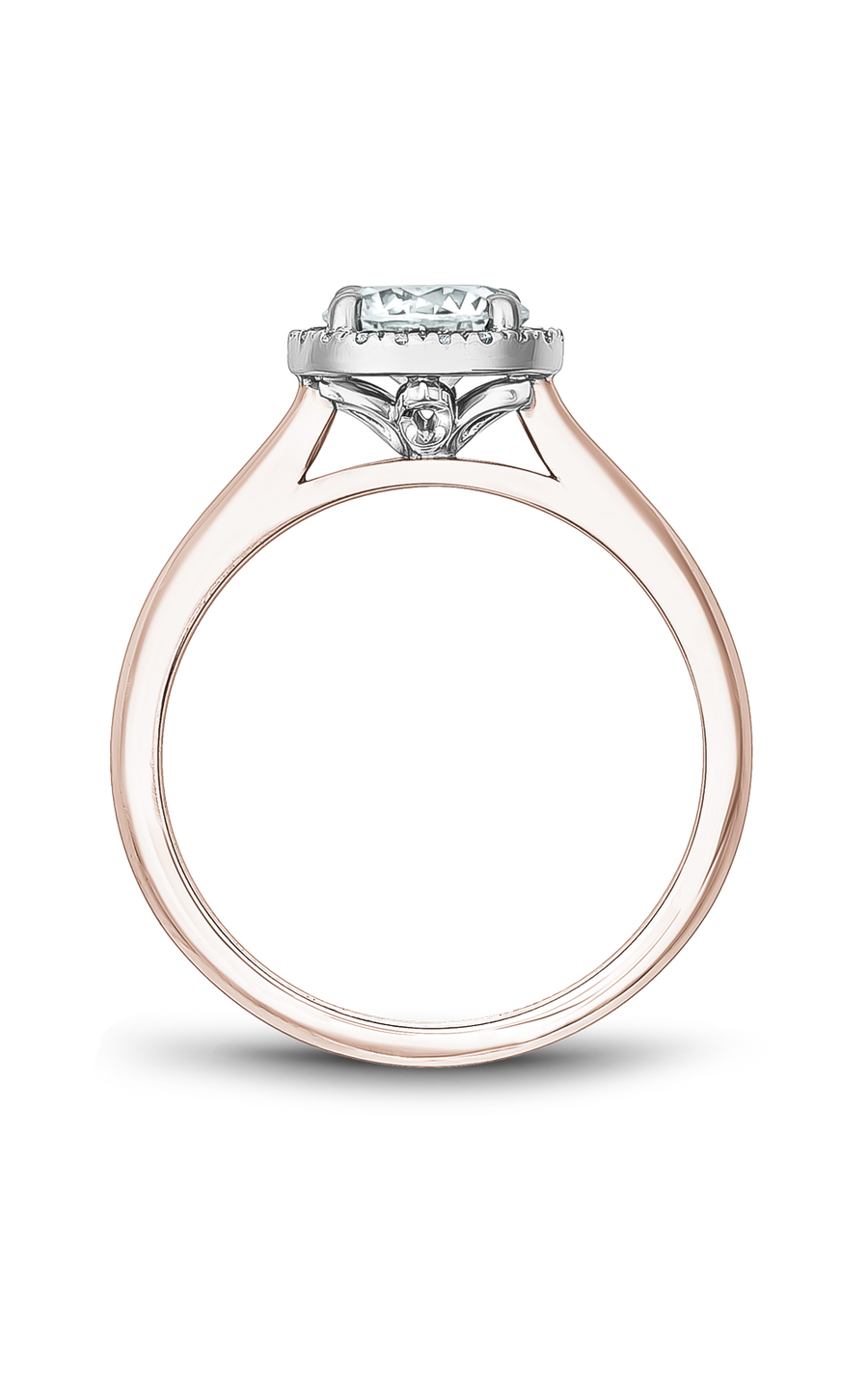 Noam Carver Halo Engagement Ring B260-01RWA