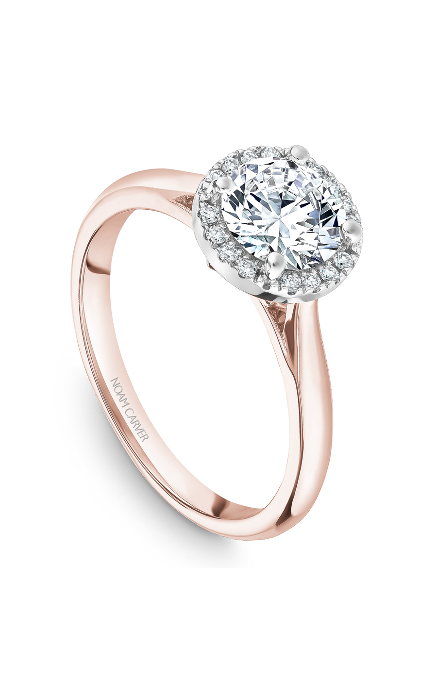 Noam Carver Halo Engagement Ring B260-01RWA