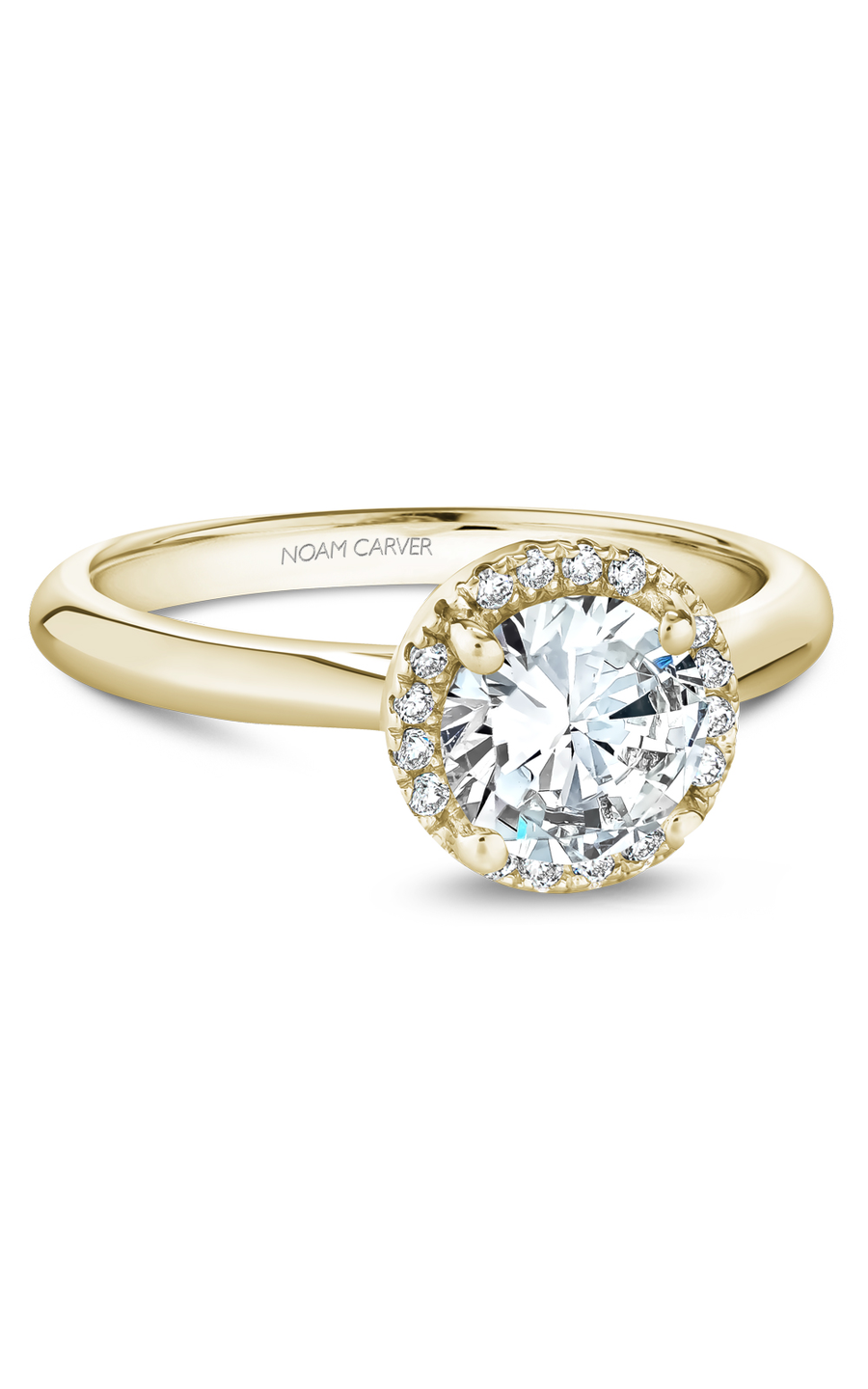 Noam Carver Halo Engagement Ring B260-01YA