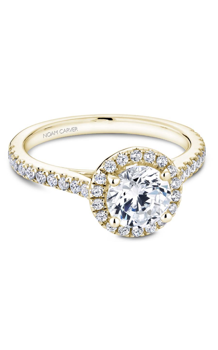 Noam Carver Halo Engagement Ring R050-01YA