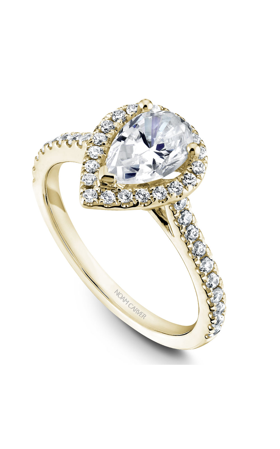 Noam Carver Halo Engagement Ring R050-03YA