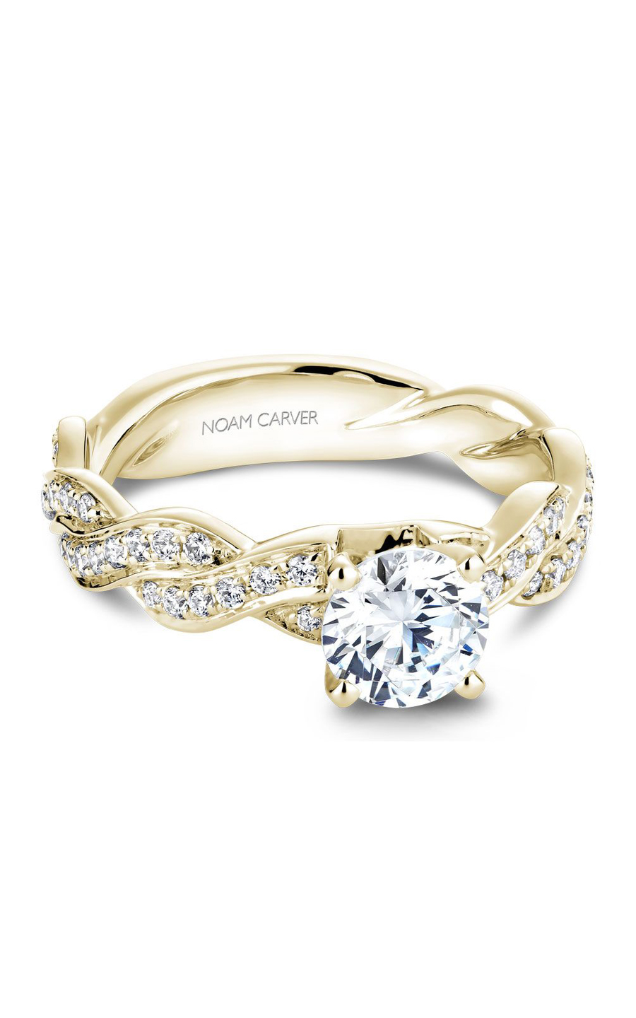 Noam Carver Twist Band Engagement Ring B059-01YA