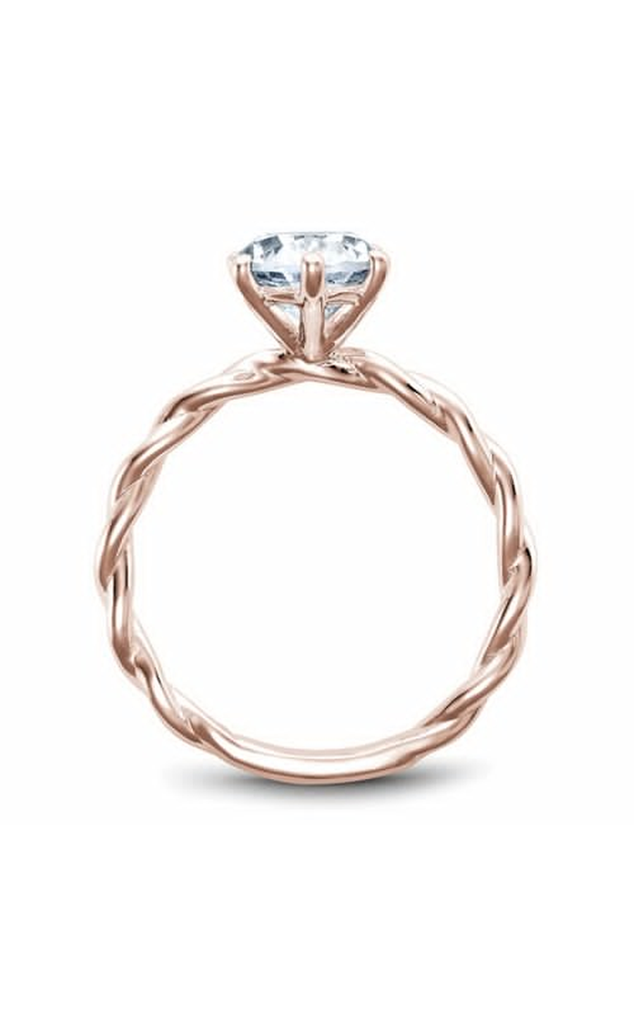 Noam Carver Twist Band Engagement Ring B167-01RA