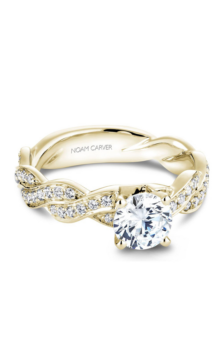 Noam Carver Twist Band Engagement Ring B059-01YA