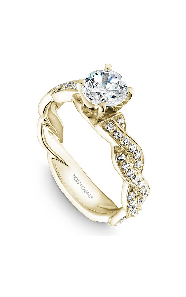 Noam Carver Twist Band Engagement Ring B059-01YA