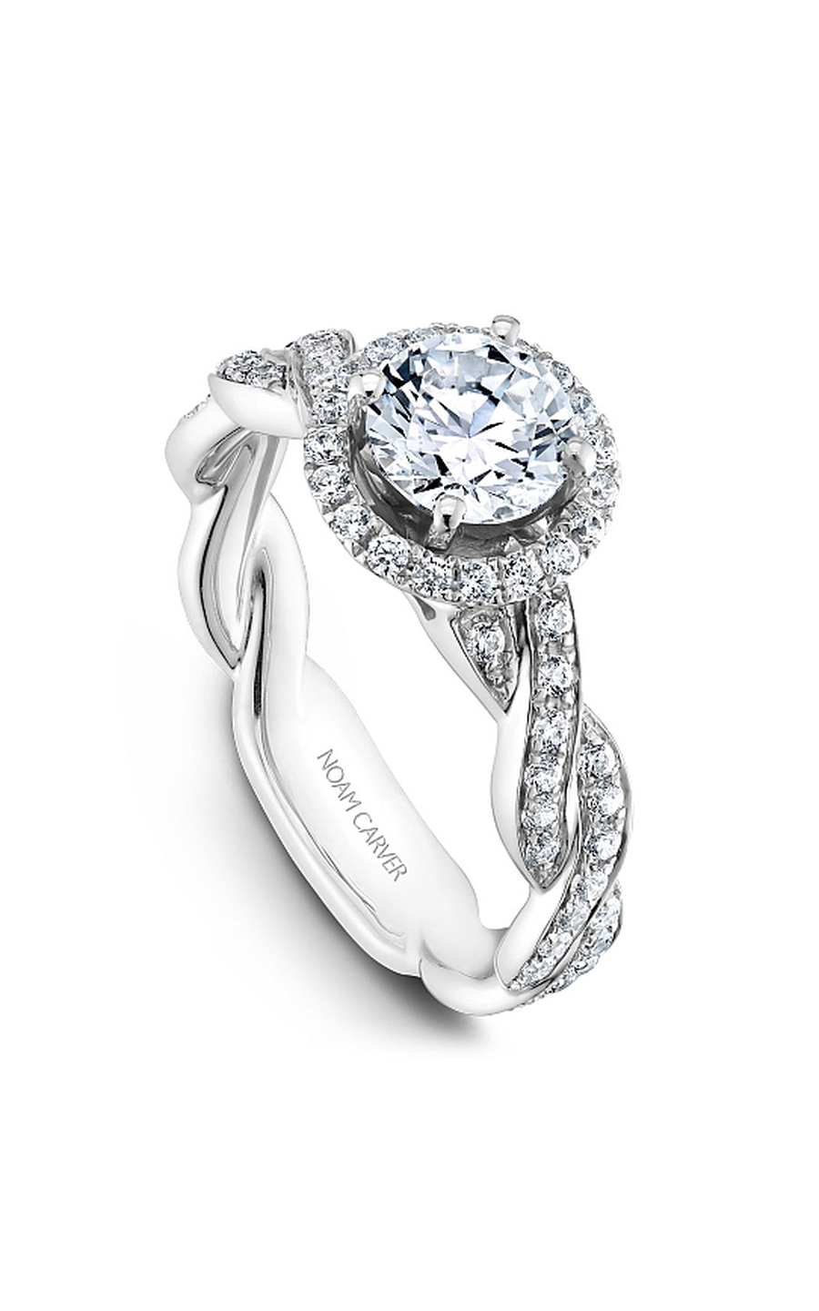 Noam Carver Twist Band Engagement Ring B060-01A