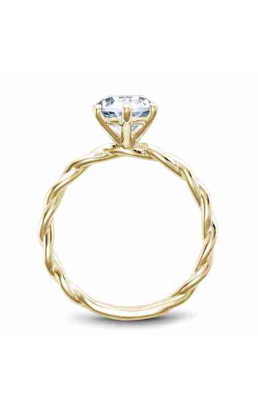 Noam Carver Twist Band Engagement Ring B167-01YA