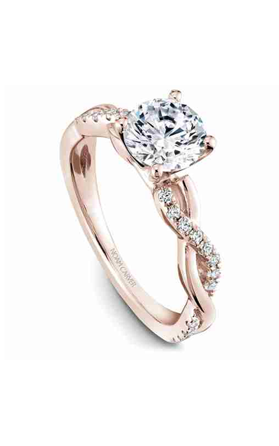 Noam Carver Twist Band Engagement Ring B185-02RA