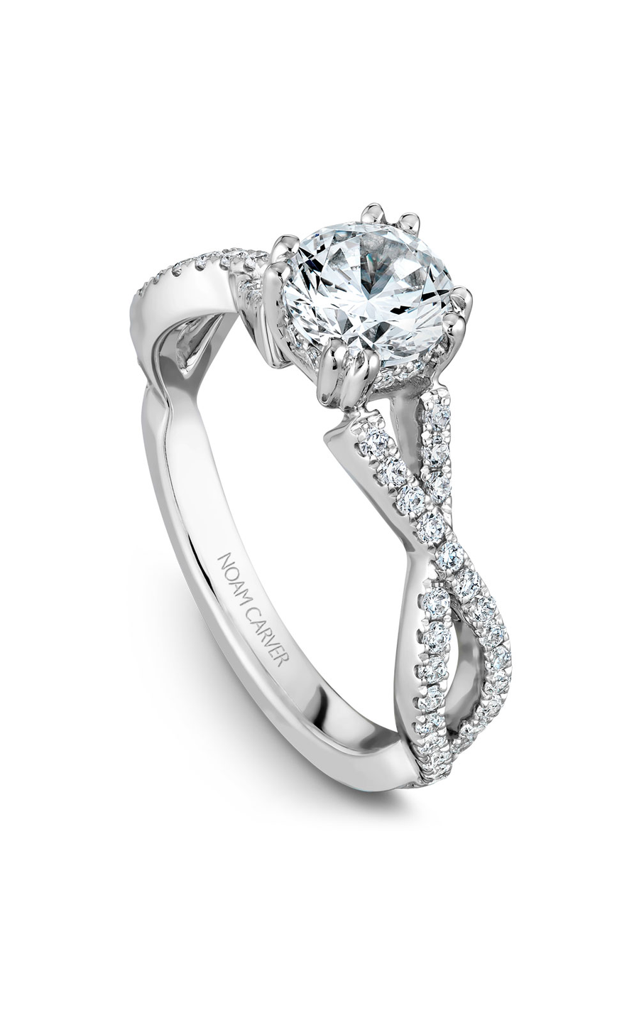 Noam Carver Twist Band Engagement Ring B004-03A