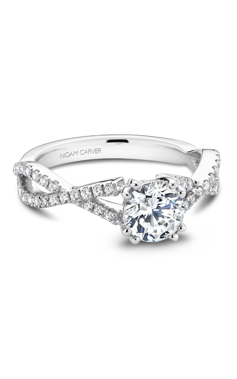 Noam Carver Twist Band Engagement Ring B004-03A