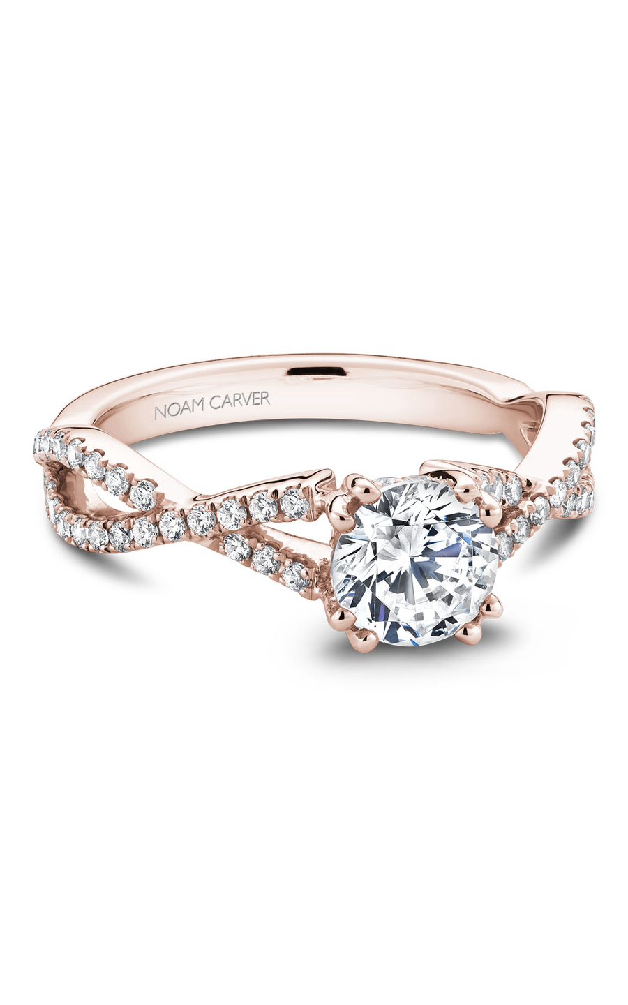 Noam Carver Twist Band Engagement Ring B004-03RA