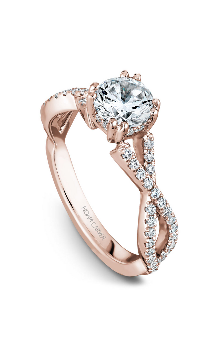 Noam Carver Twist Band Engagement Ring B004-03RA